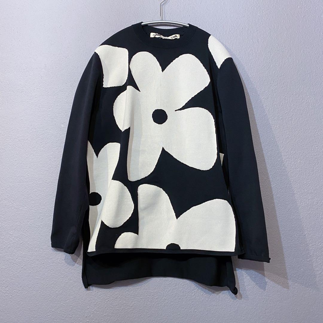 コムデギャルソン 花柄エステルニット