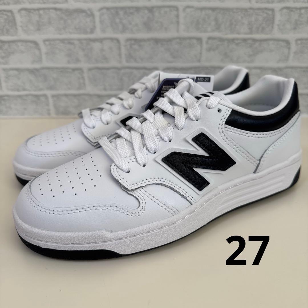 【新品】ニューバランス BB 480L ホワイト/ブラック サイズ27cm