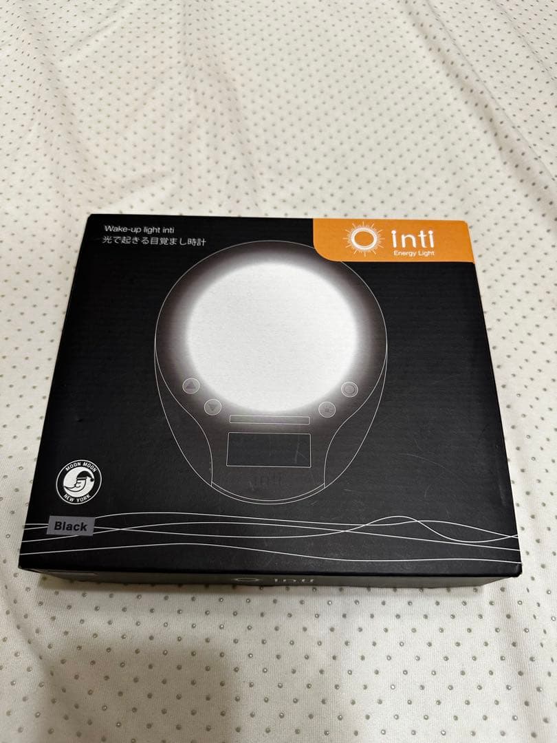 inti4s 光で起きる目覚まし時計 ブラック