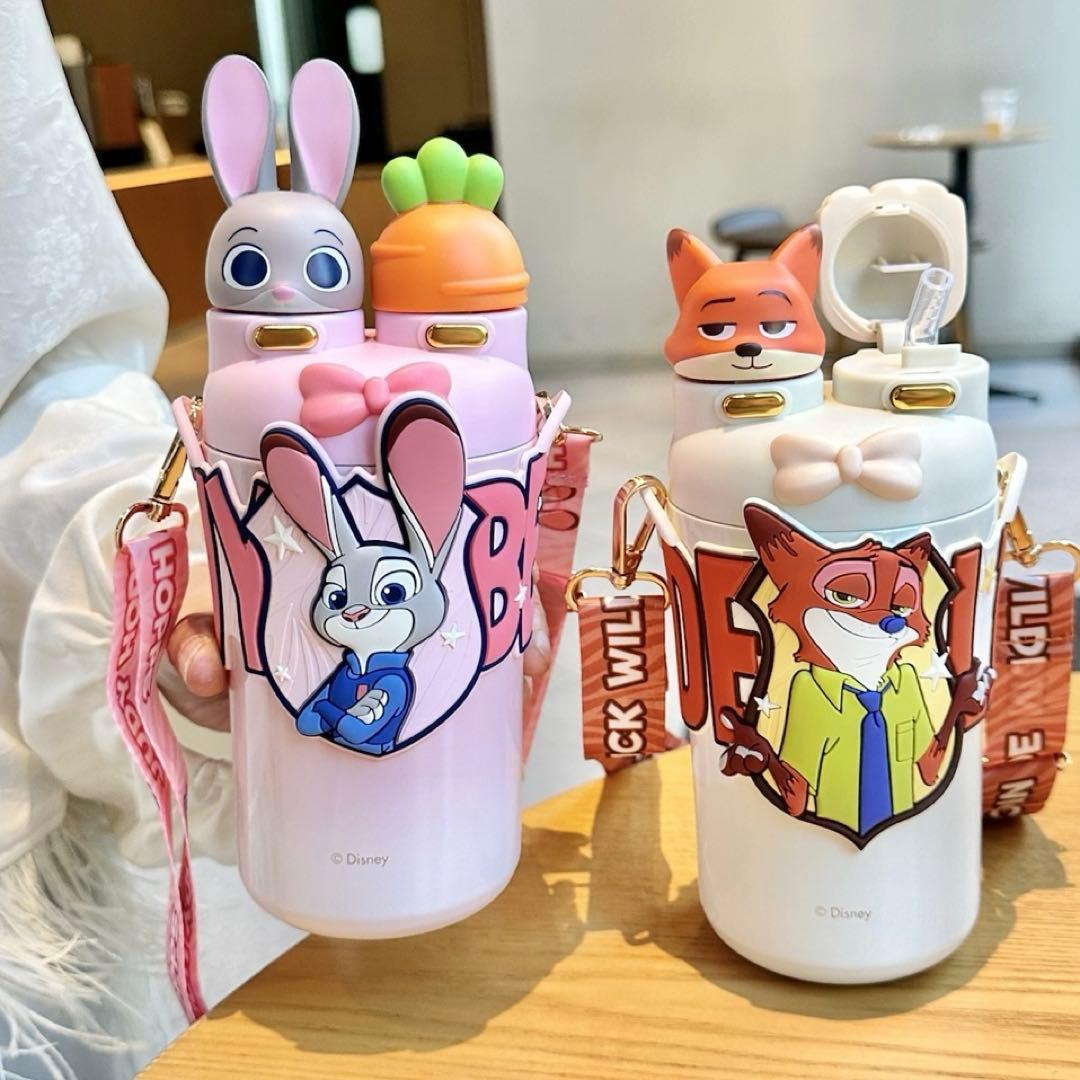 ズートピア ニック ジュディ タンブラーホルダー マスコット付き