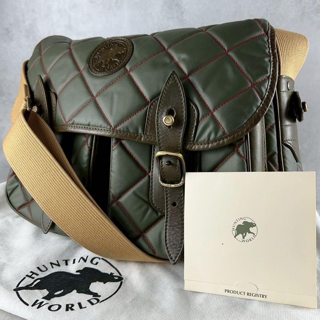 29まるRin様　ハンティングワールド　ショルダーバッグ　バチュークロス