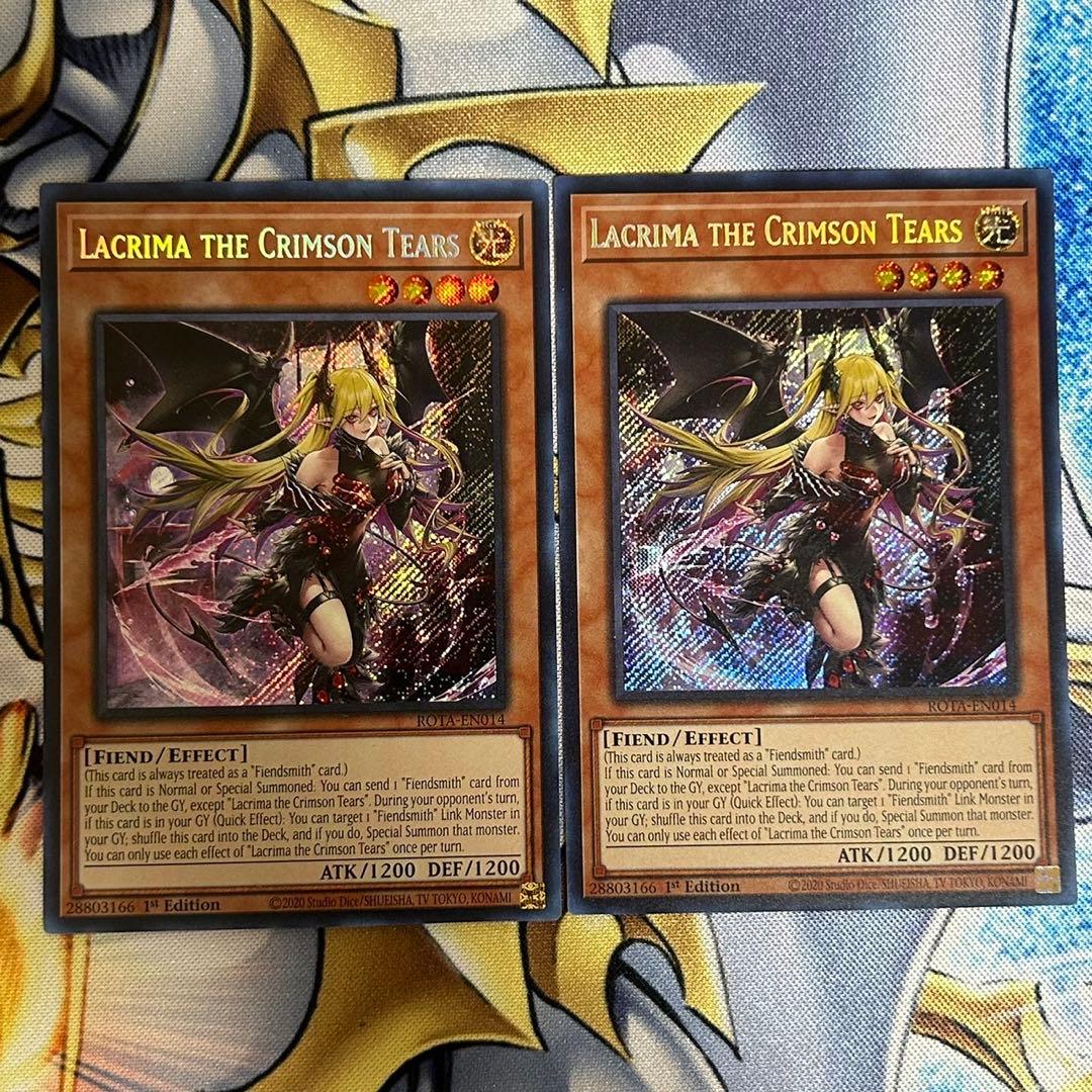 遊戯王 EU版 英語版 紅涙の魔ラクリモーサ シク2枚セット - メルカリ