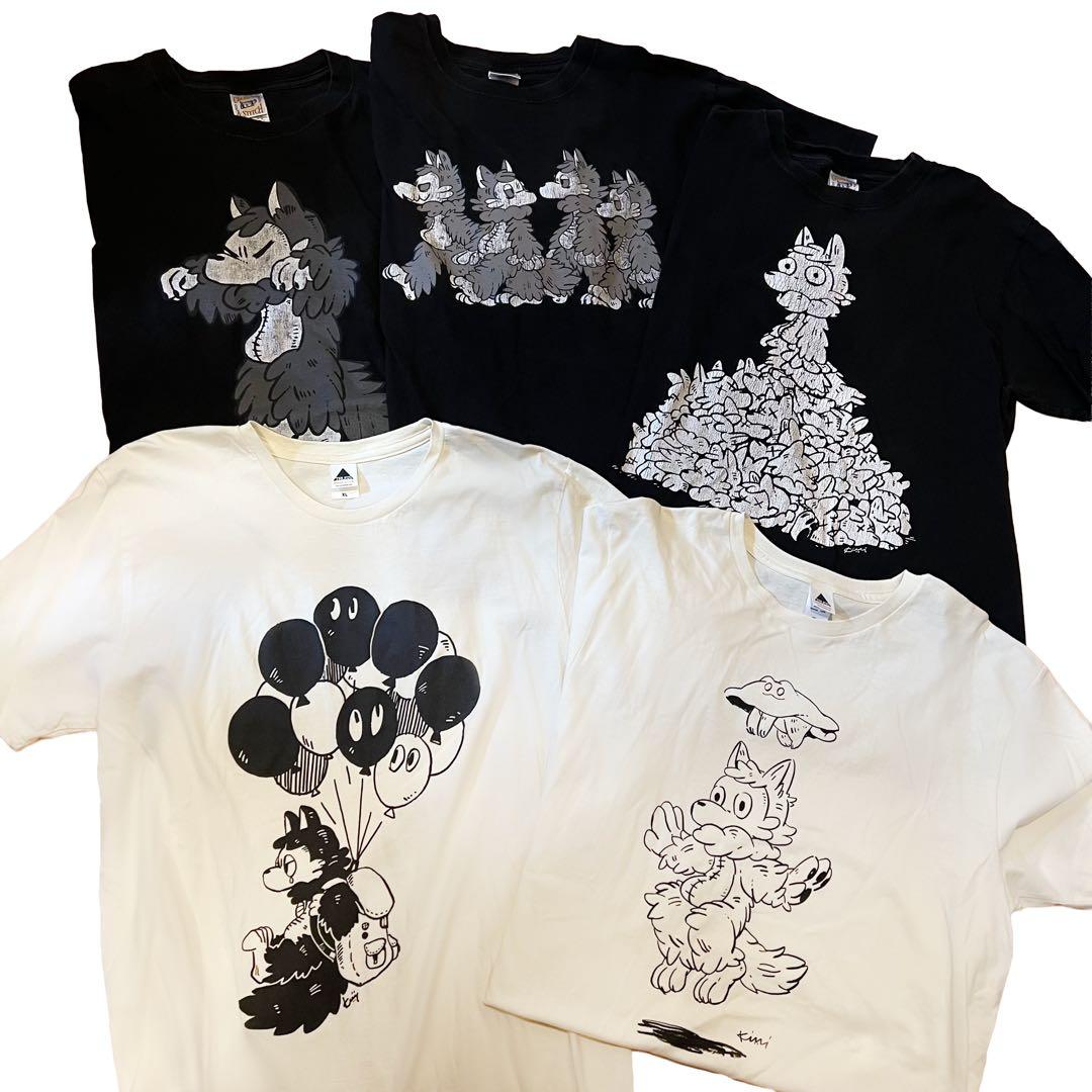 あらいきりこ おおかみくん オリジナルTシャツ 5枚セット あらいきりこ おおかみくん オリジナルTシャツ 5枚セット - メルカリ