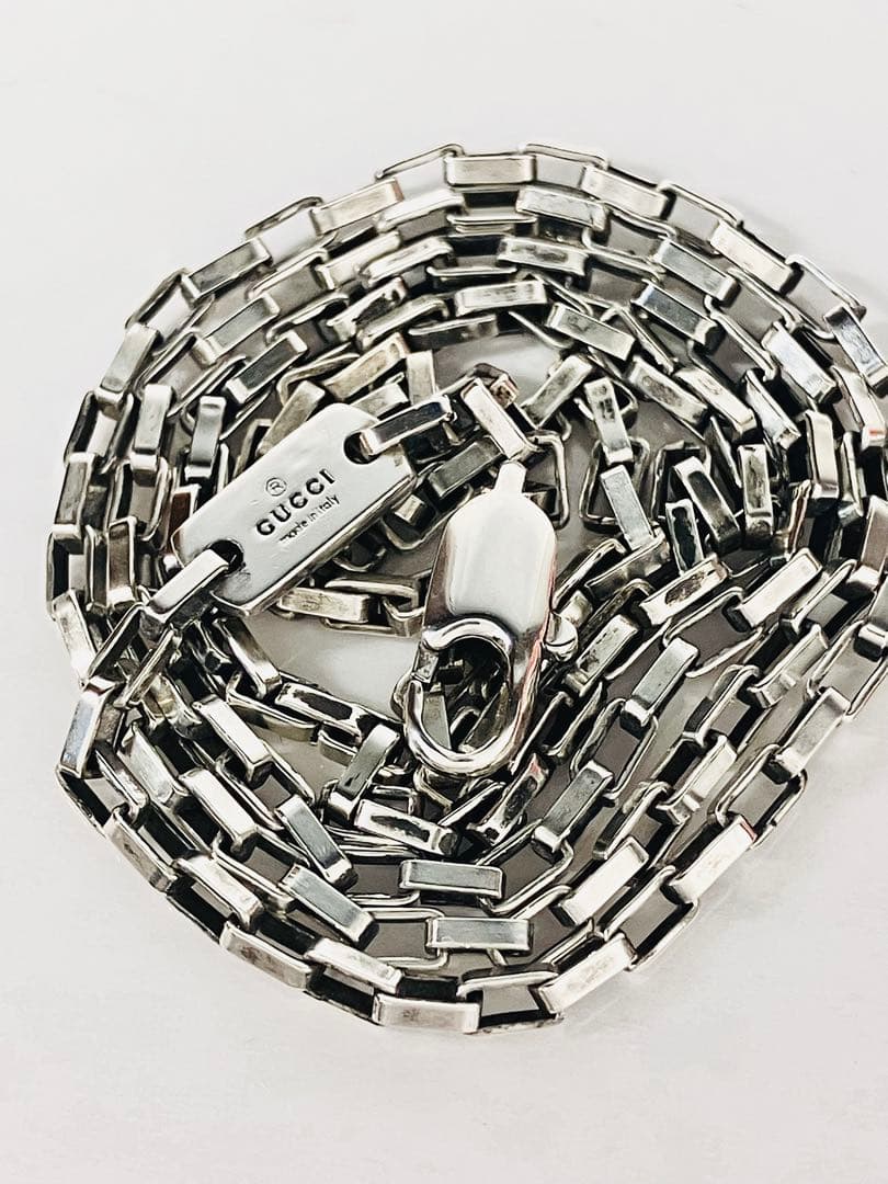 【超美品】GUCCI ベネチアチェーン ネックレス 男女兼用　SV925 超美品】GUCCI ベネチアチェーン ネックレス 男女兼用 SV925 リング