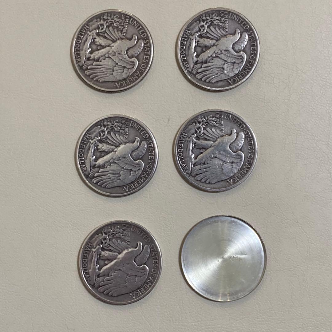 ウォーキングリバティ シェルコインセット 年号統一 状態揃え 5枚＋EPS