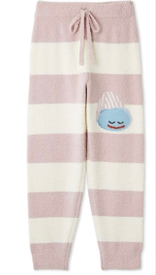 ジェラピケ×ドラクエ ベビモコ ボーダー ロングパンツ スライム ドラゴンクエスト】【キッズ】ベビモコプルオーバー&ボーダーロング