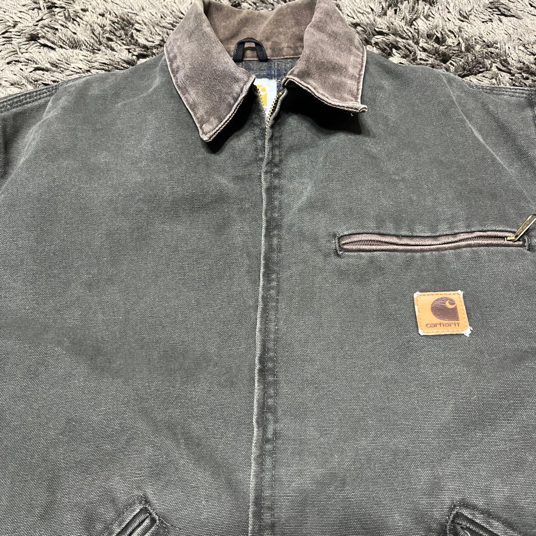 USA製 Carhartt デトロイトジャケット モスグリーン J97 MOS - メルカリ