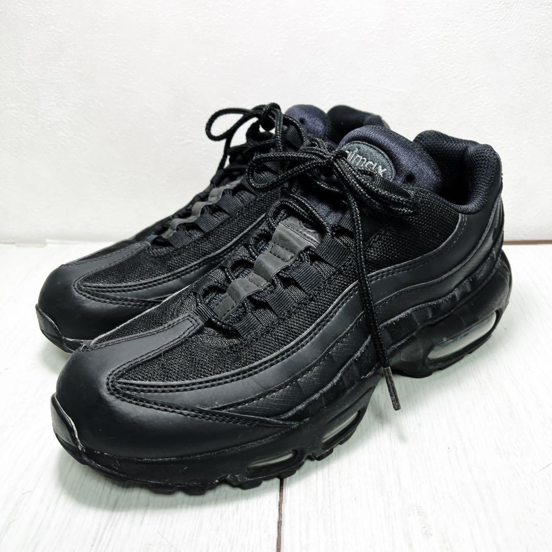 【美品】NIKE AIRMAX95 ESSENTIAL 25㎝ トリプルブラック