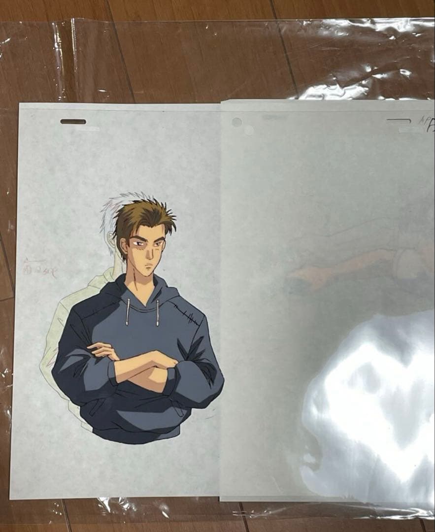 頭文字D セル画 高橋啓介 FD3S グッズ アニメ レア 高橋涼介 藤原拓海 頭文字D 藤原 拓海 AE86 高橋 涼介 啓介 2枚組 シートクッション