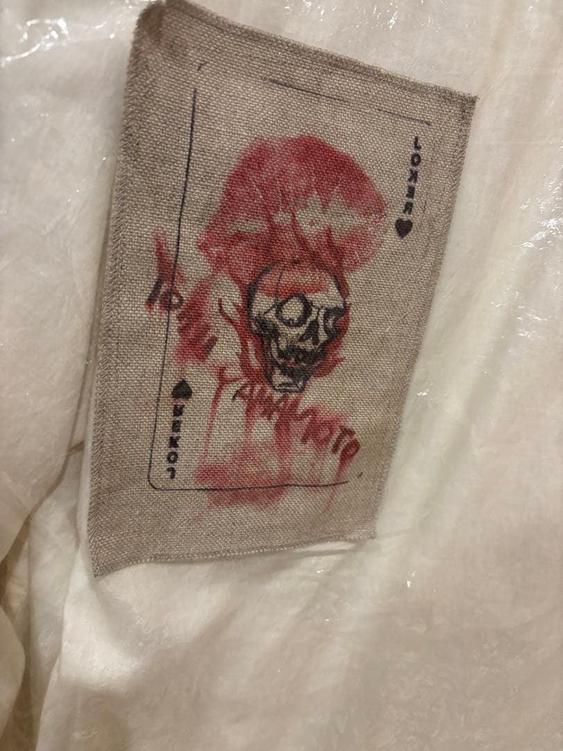 野田洋次郎着用パッチワーク ロングシャツ ホワイト Yohji Yamamoto