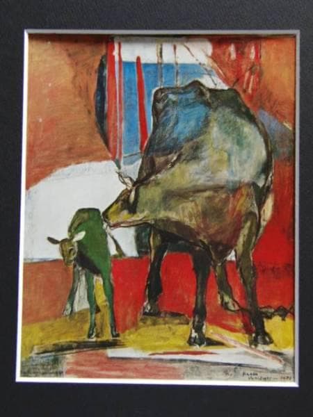 山口 薫、花子誕生、限定版、額装用画集より、新品高級額、額装付