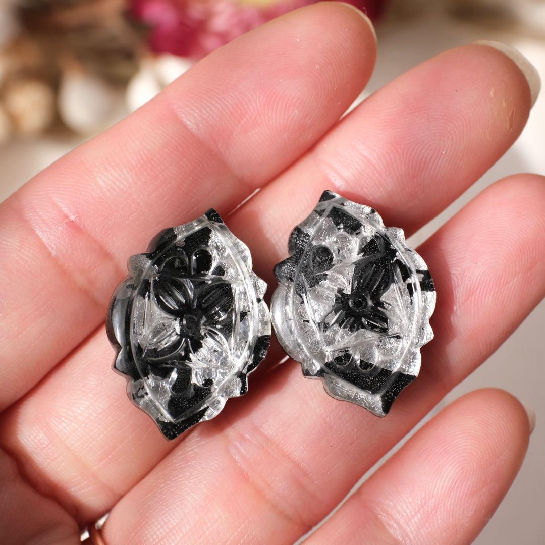 maumaumau様専用14kgfピンクアメジストコンケーブカットピアス - メルカリ