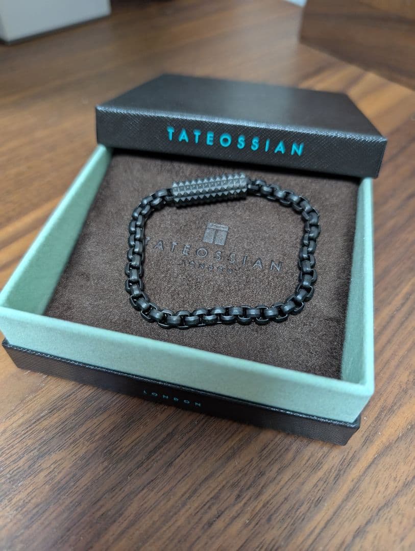 TATEOSSIAN ブラックチェーンブレスレット
