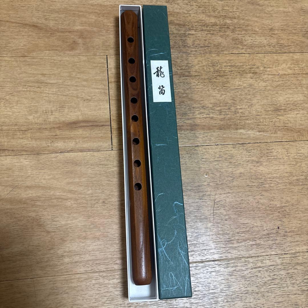 木製 8穴 篠笛 龍笛 民族楽器 不明