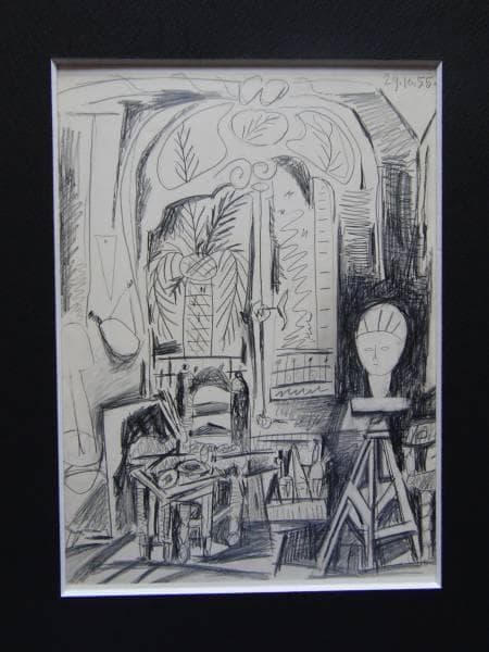 パブロ・ピカソ、【ラ・カルフォルニーのアトリエ】、希少画集画