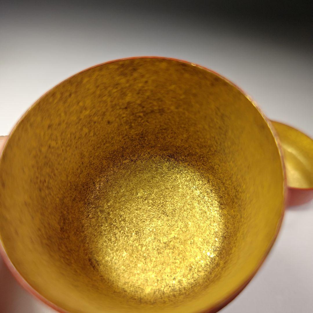 イ616 棗『小崎清人作』『朱塗 内金 棗 共箱 』茶入 茶器 茶道具