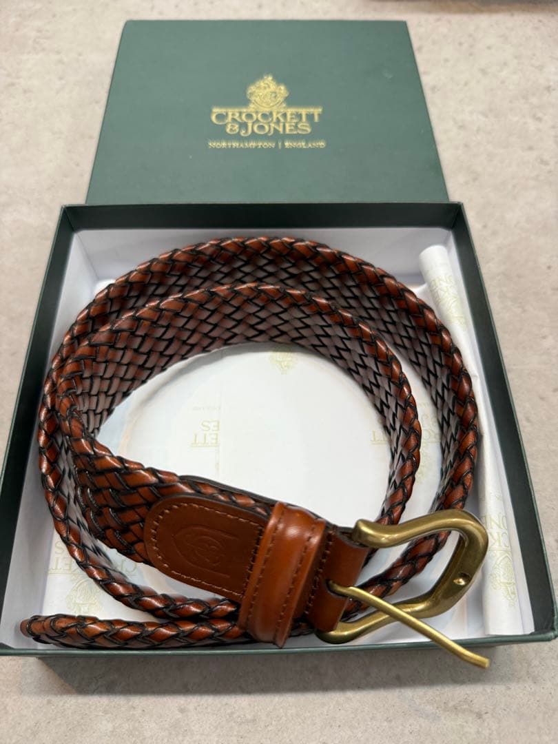 クロケット&ジョーンズCROCKETT&JONESメッシュベルト 85新品