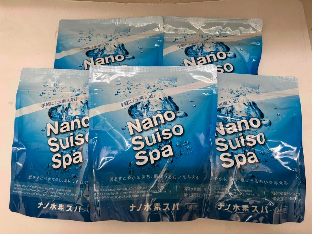 ナノ水素スパ　入浴剤　5袋　600g 未開封品