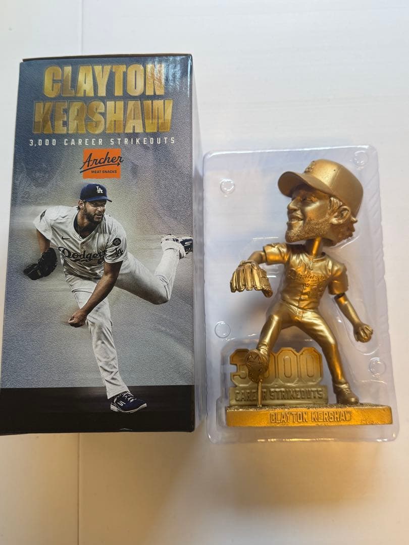 クレイトン・カーショー 9/20 球場配布 ボブルヘッド ゴールド 大谷