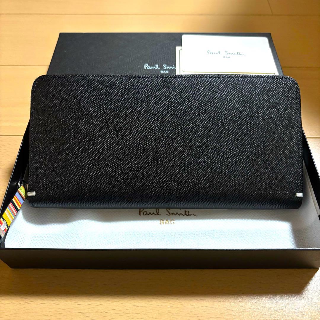 超激レア　Paul Smith ジップストローグレイン　長財布　新品未使用品　黒