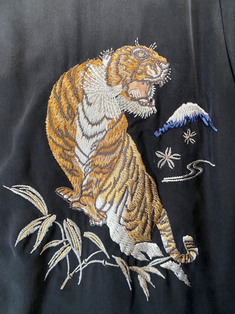 old joe SOUVENIR JACKET 38 ブラック スカジャン 虎