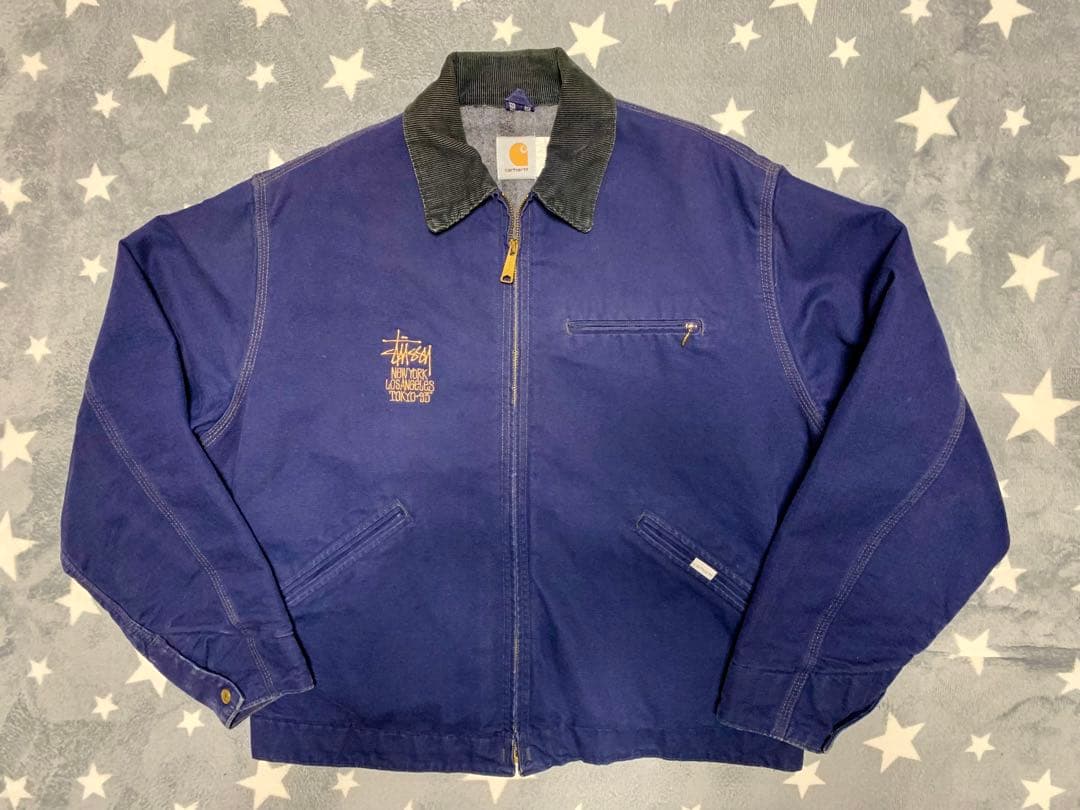 STUSSY×CARHARTT カーハート デトロイトジャケット Size:44 - メルカリ
