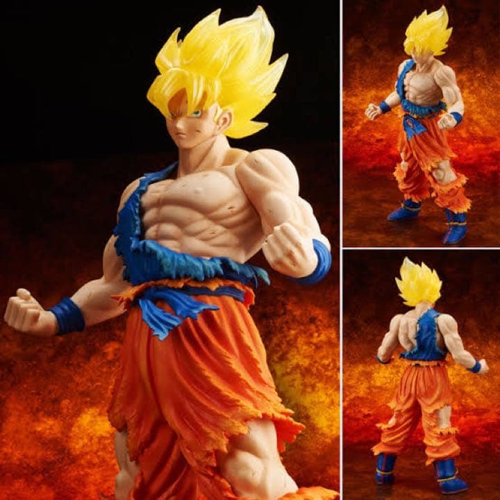 美品 ドラゴンボールギガンティックシリーズスーパーサイヤ人 孫悟空ダメージVer