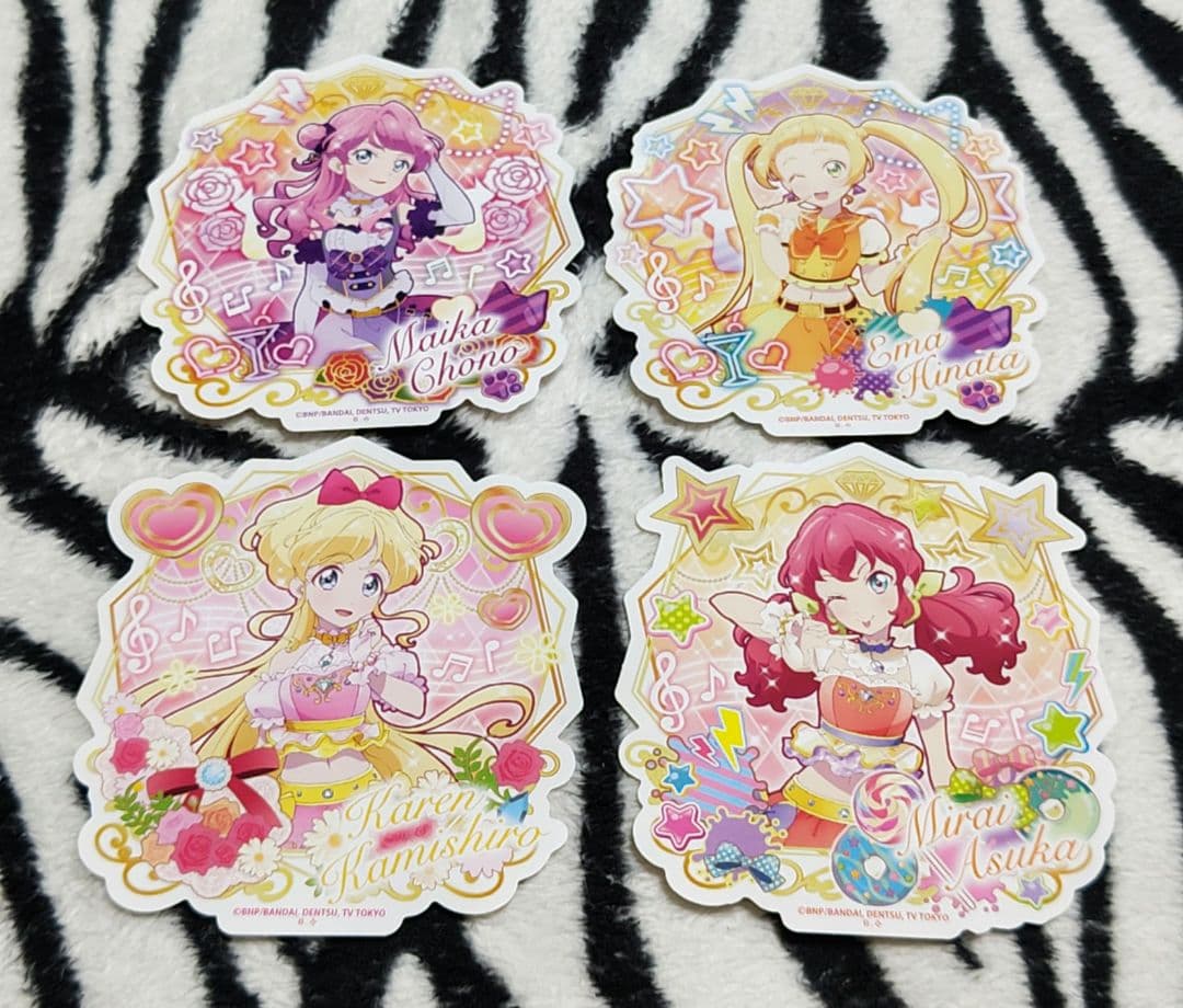 希少!! オールアイカツ！ダイカットステッカーセット(4枚入り) バラ売り❌