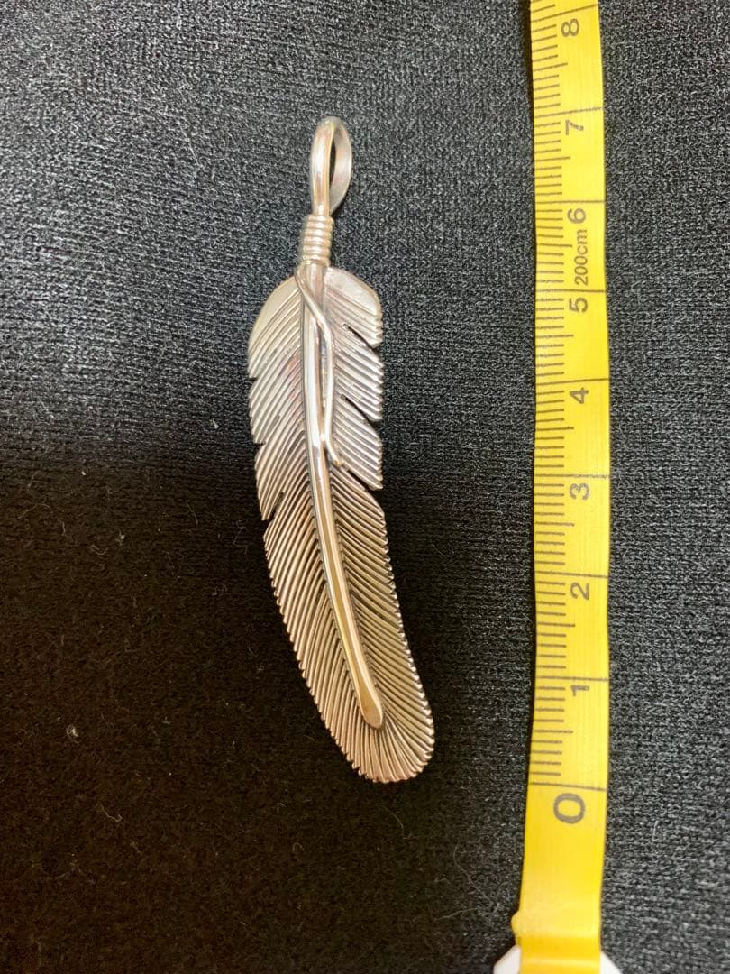 美品　ハーヴィーメイス　フェザー　ペンダント　インディアンジュエリー