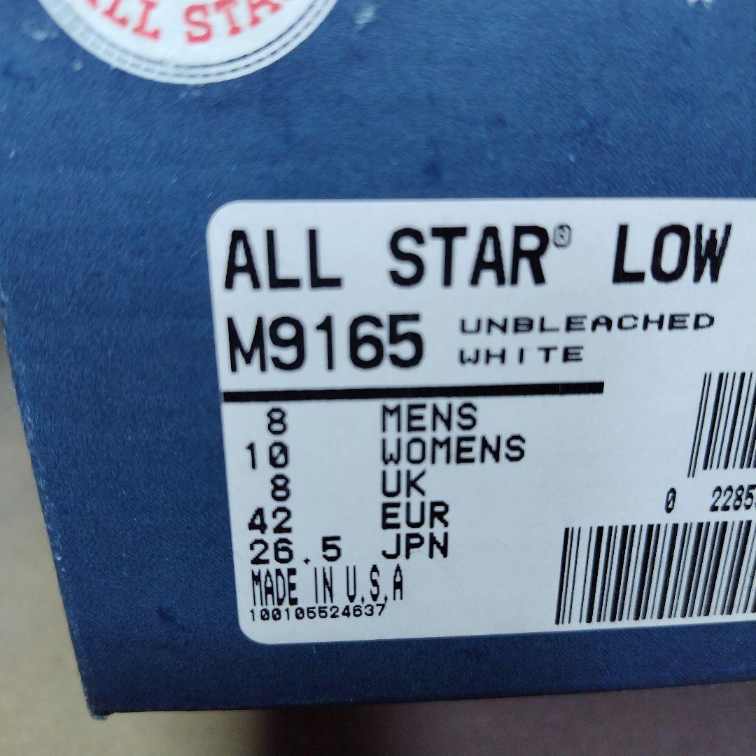 コンバース オールスター LOW USA製 デッドストック US8 26.5cm