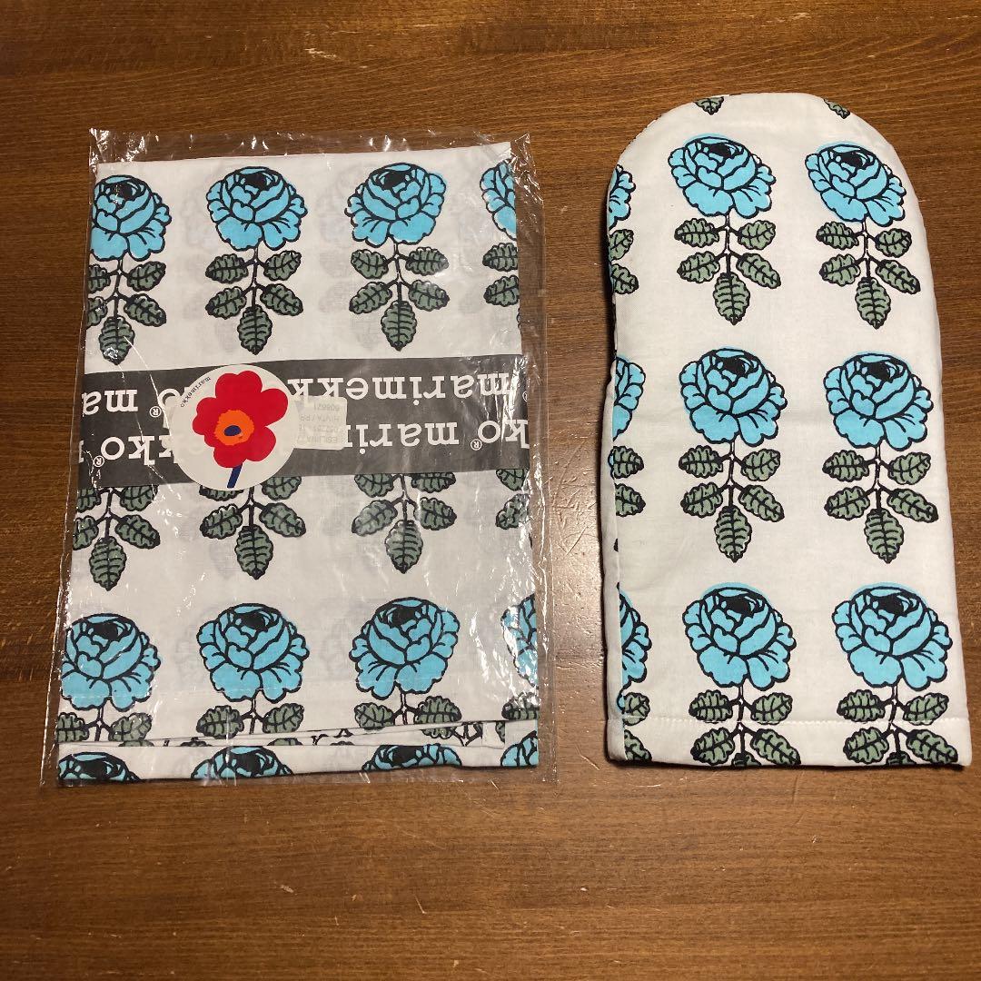 マリメッコ    ヴィヒキルース　エプロン、キッチンミトン