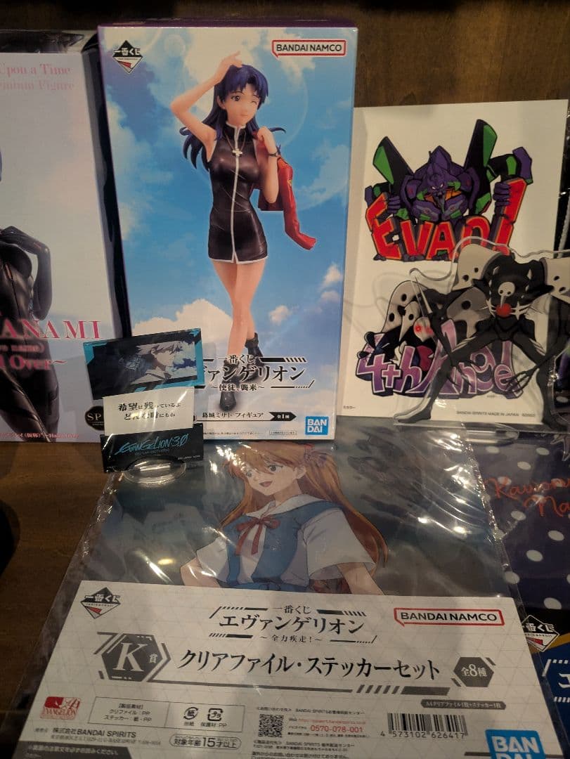 エヴァンゲリオン まとめ売りフィギュア クリアファイルアクリル