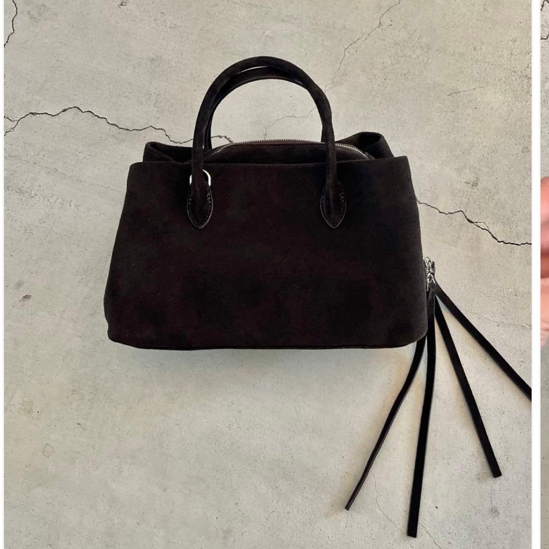 A.subjjjectバッグSuede Boston square bag S - メルカリ