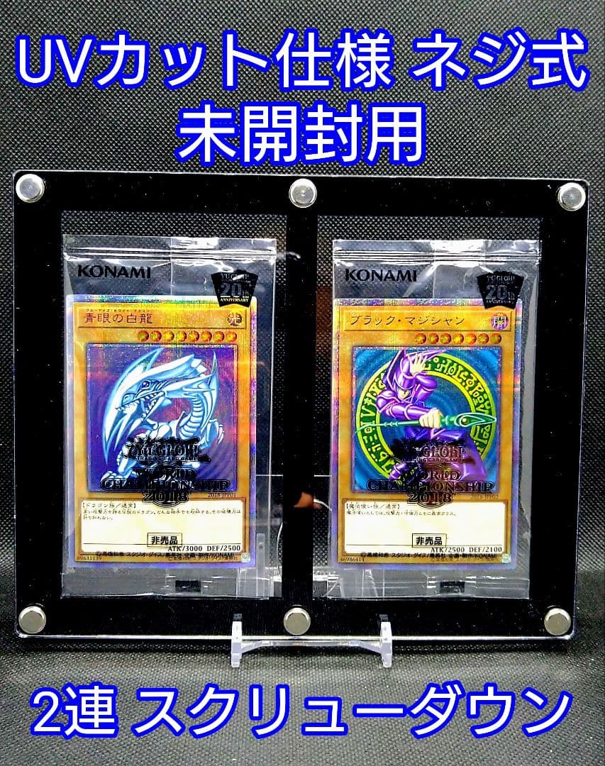 アクリルフレーム 黒【UVカット仕様未開封用 2連スクリューダウン