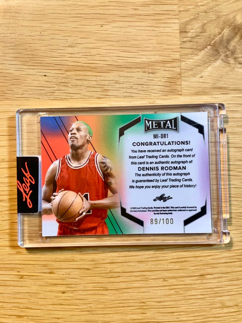 NBA CHIブルズ デニスロッドマン auto 89/100 直筆サインカード - メルカリ