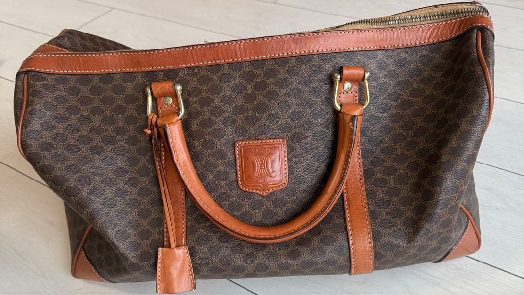 CELINE マカダムモノグラムボストン ミディアム