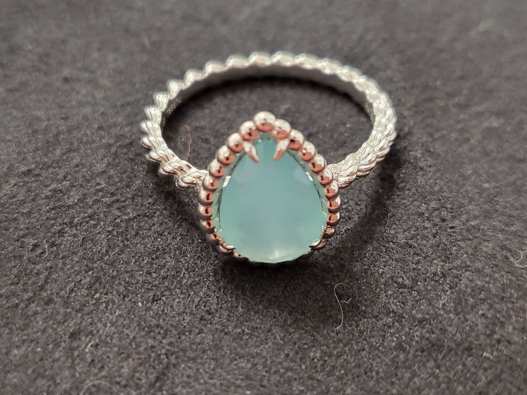 ブシュロン　セルパンボエム　アクアフレーズリング　50号 JRG03137 セルパンボエム（スモール） アクアプレーズ リング 中古