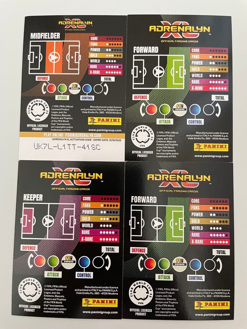 FIFAクラブワールドカップ2025 限定カード Rマドリード4枚セット超美品