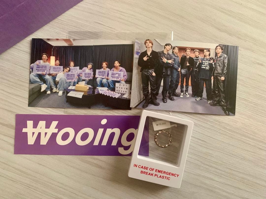 WOOING リング 指輪 ジョングク 釜山コン jungkook - メルカリ