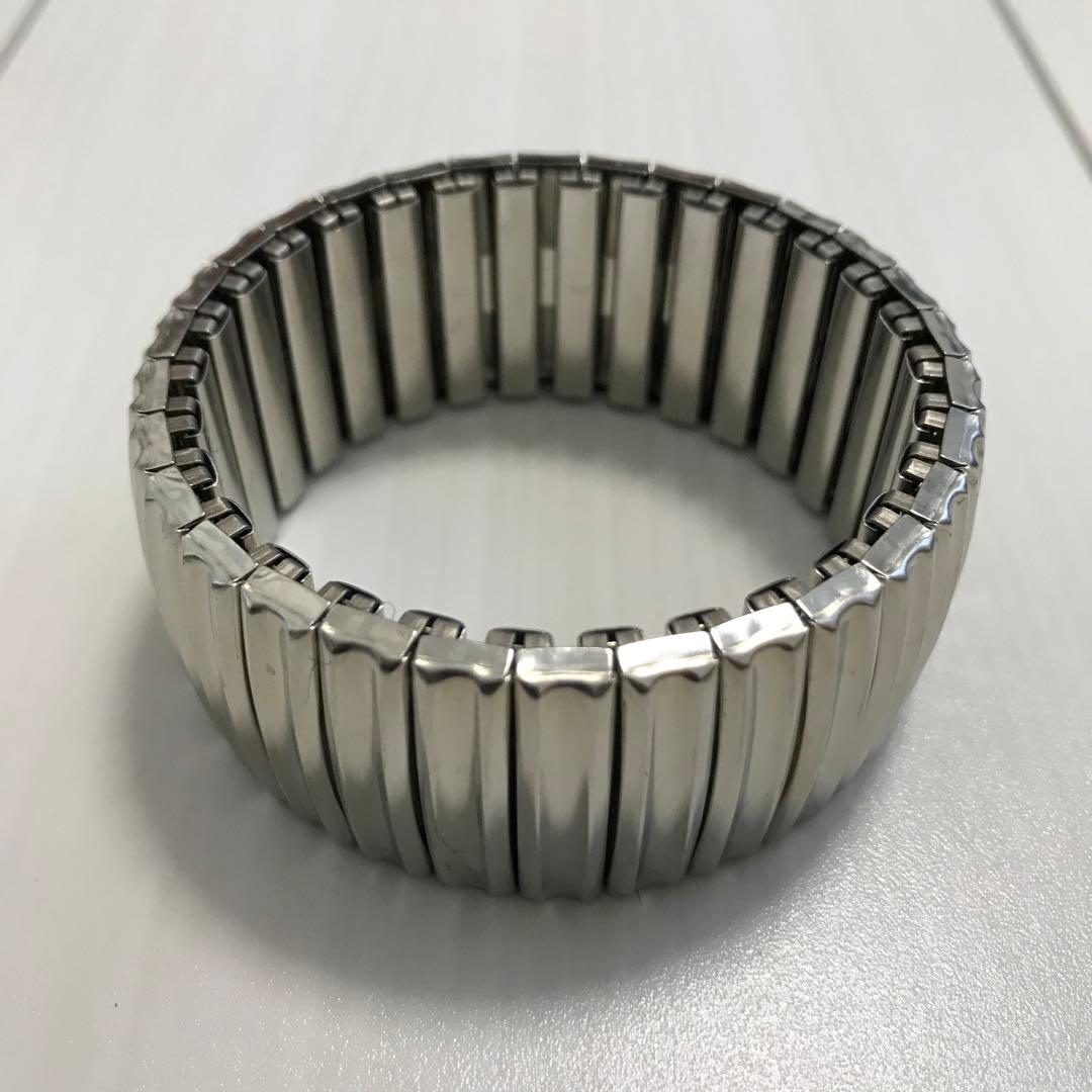 デッドストック！ビンテージ 蛇腹 ブレスレット シルバー ステンレス