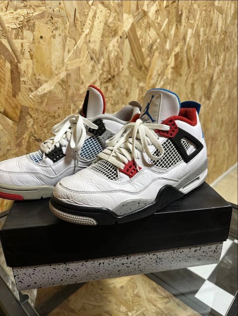 Nike Air Jordan 4 ホワイト/レッド/ブルー