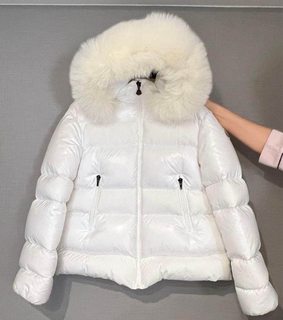 レディース・キッズ着用可能！ リアルファーMONCLERホワイトダウン