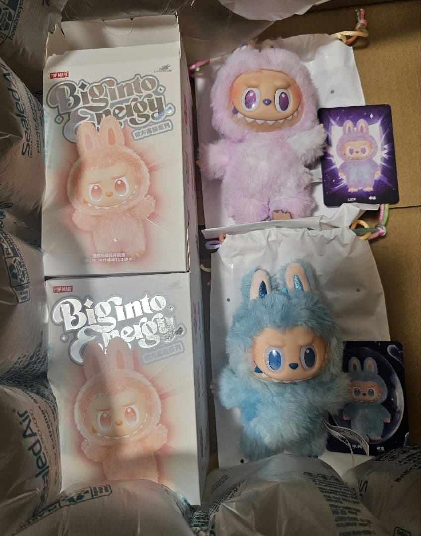 [正規品] LABUBU ラブブ Big intoEnergy 2種 本物確認済 ラブブの見分け方 (。_。)φ POP MART LABUBU THE MONSTERS Big into