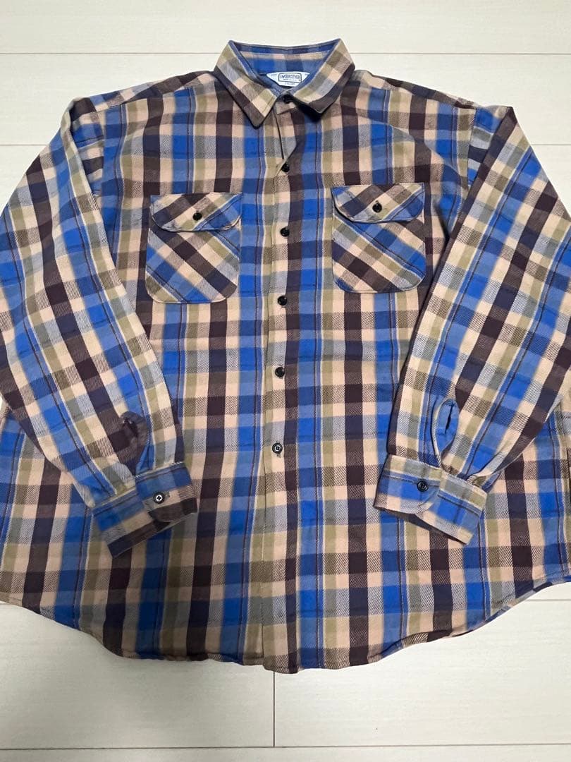 すーさん専用　ヘビネル ネルシャツ 三角タグ