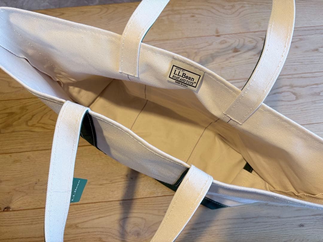 タグ付新品 L.L.BEAN トートバッグ/ラージ/レギュラーハンドル/グリーン