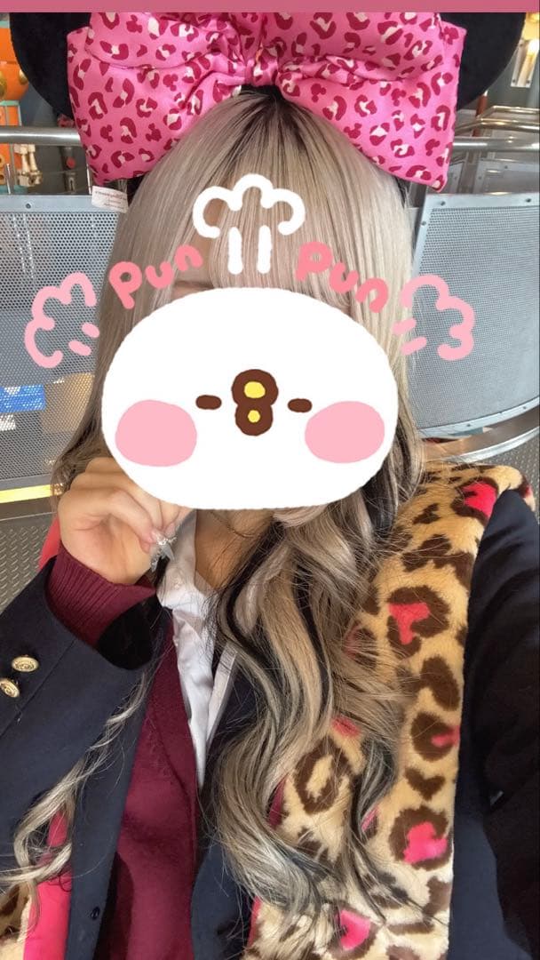 ディズニー ミニー マフラーキャップ ヒョウ柄 カチューシャ