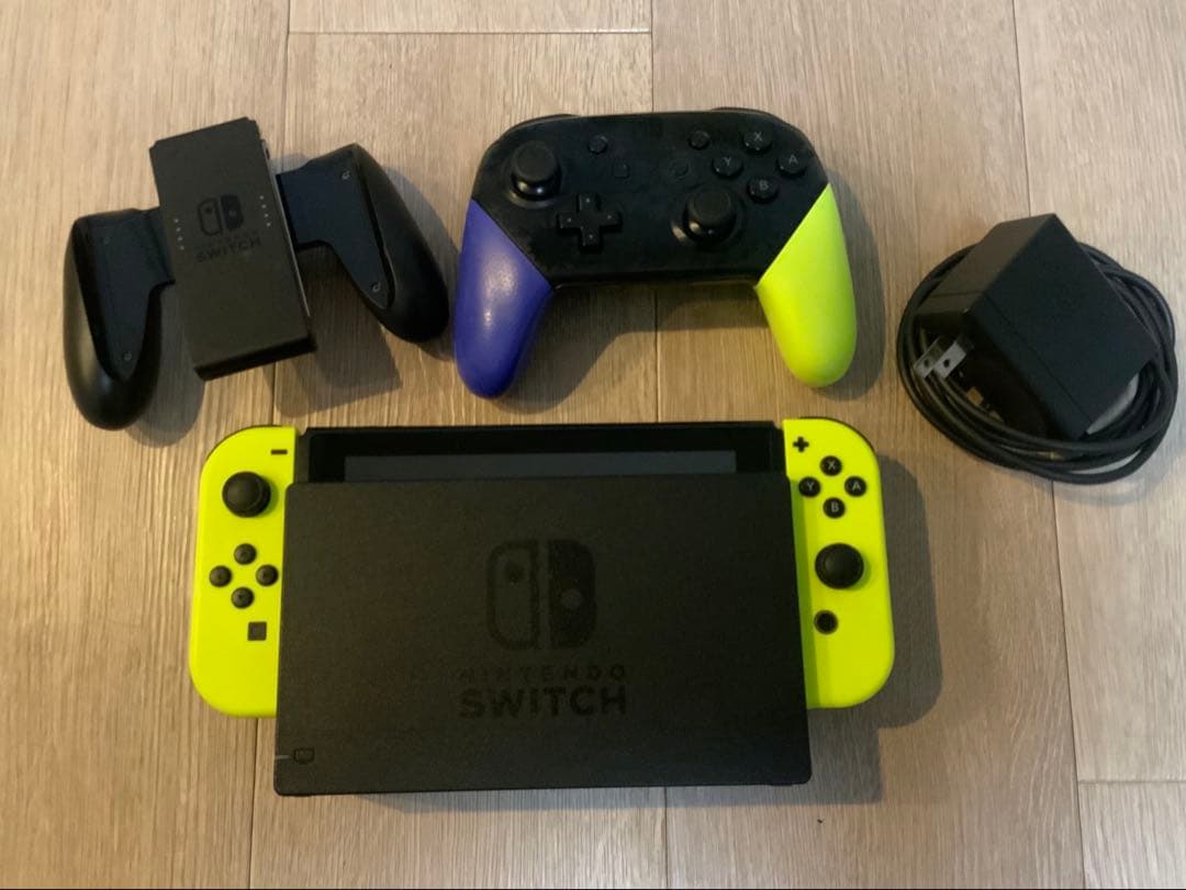 Nintendo Switch 本体 イエロー プロコン付 HDMIケーブル無し Nintendo Switch 本体 イエロー プロコン付 HDMIケーブル無し 互換品