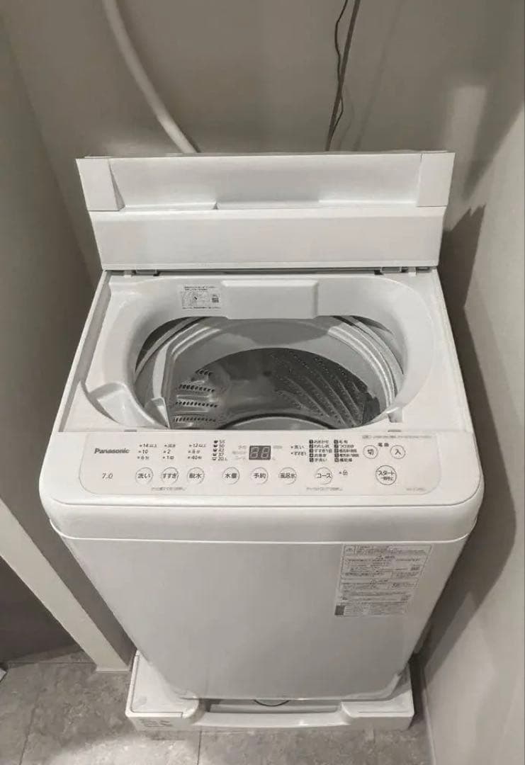 美品 2025年製 7Kgパナソニック 全自動電気洗濯機 NA-F7PB3 PANASONIC NA-F7PB3-W ホワイト [全自動洗濯機 (7.0kg)] | 激安の新品