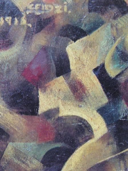 東郷青児、【パラソルをさせる女】、希少な額装用画集より、状態良好