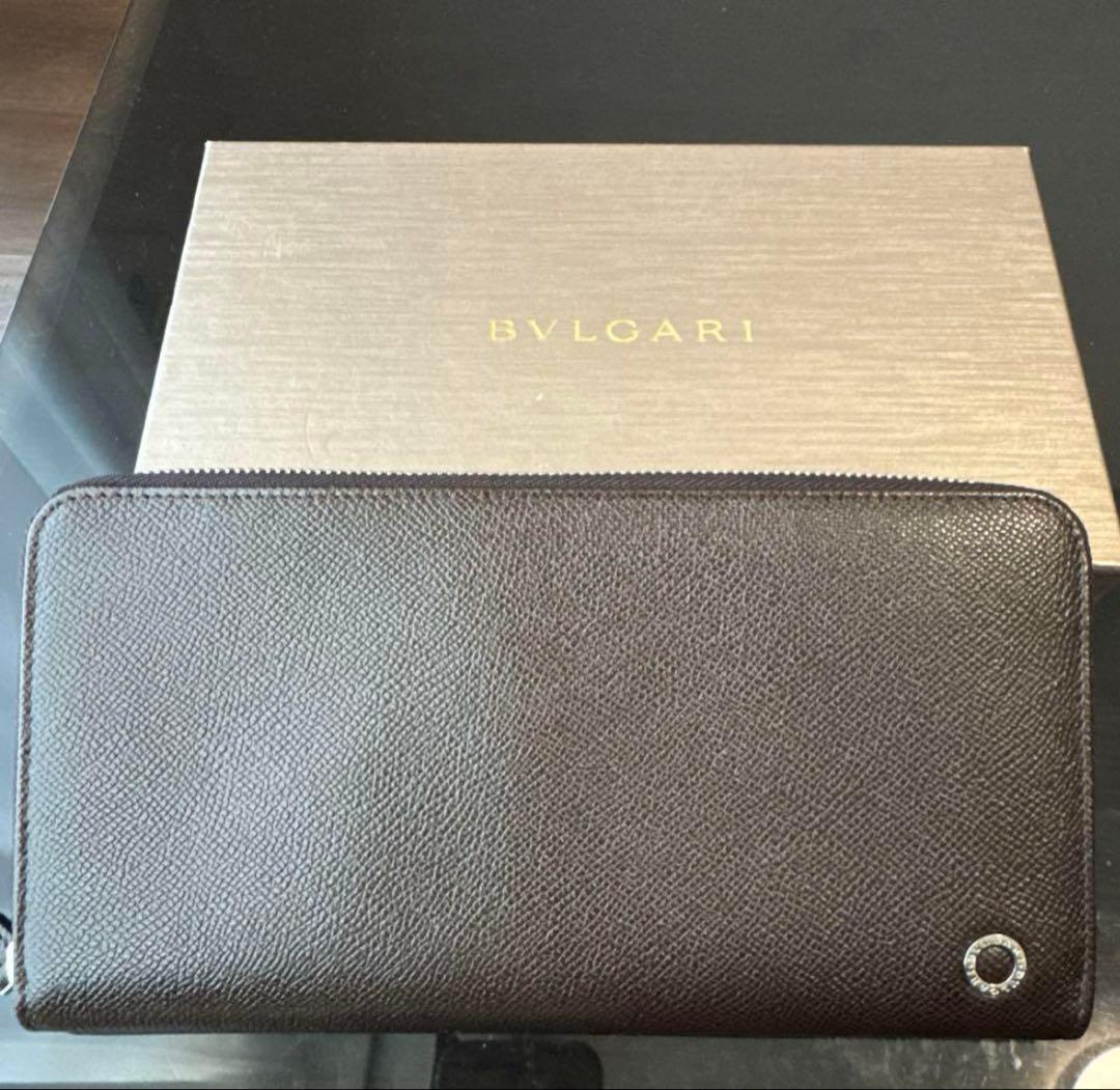 【最終価格】Bvlgari ダークブラウン 長財布 楽天市場】BVLGARI ブルガリ メンズ小銭入れ付きラウンドファスナー長